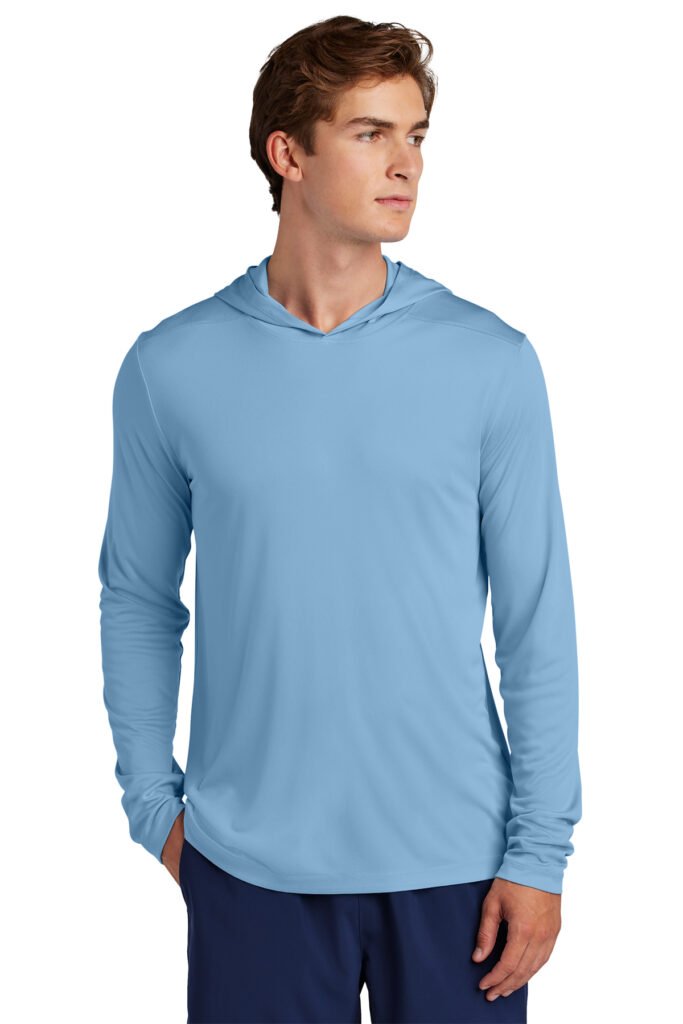 Sport-Tek® Posi-UV® Pro Long Sleeve Hoodie - light Blue