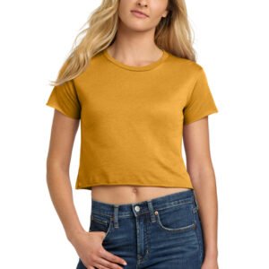 Next Level Apparel® Women’s Festival Cali Crop Tee - Antique Gold