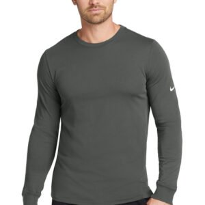 Nike Dri-FIT Cotton/Poly Long Sleeve Tee - Anthracite